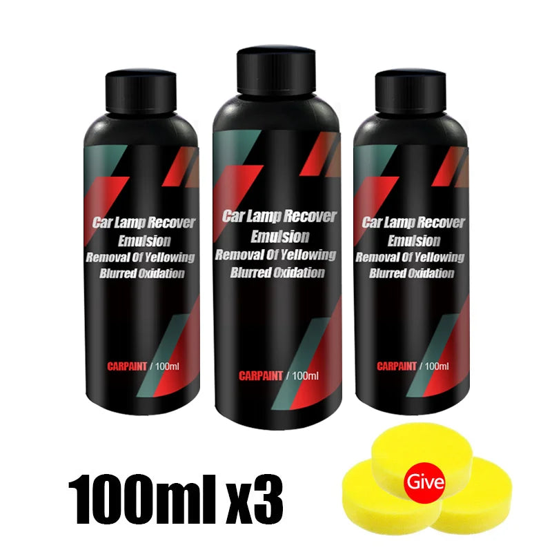 Car Headlight Restoration Kit Car Accessories Headlight Repair Polish Kit Headlamp Anti-Scratch Detailing Cleaning Maintenance