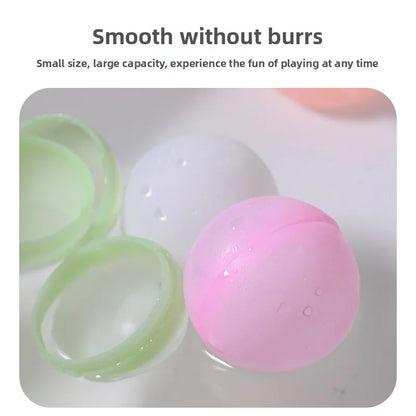 Reusable Water Balloons Quick Fill Self Sealing for Summer Splash Games Durable Pool Party Toys Kids Adults Gift Set 1-20Pcs