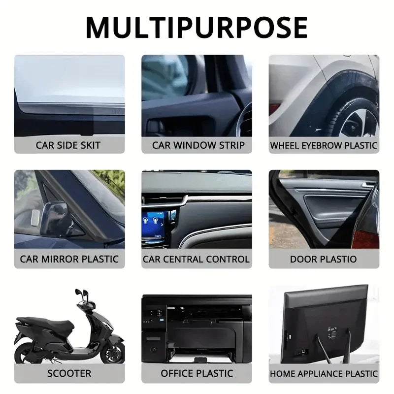 NEW Car Bumper Repair Paste - Restores Artificial Leather with Plastic, Enhances Black Effect, Car Polishing with Refurb Coating