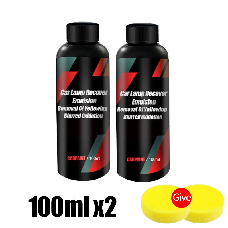 Car Headlight Restoration Kit Car Accessories Headlight Repair Polish Kit Headlamp Anti-Scratch Detailing Cleaning Maintenance