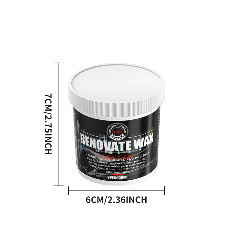 NEW Car Bumper Repair Paste - Restores Artificial Leather with Plastic, Enhances Black Effect, Car Polishing with Refurb Coating