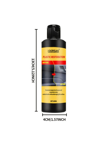 Car Bumper Repair Paste - Restores Artificial Leather with Plastic, Enhances Black Effect, Car Polishing with Refurb Coating