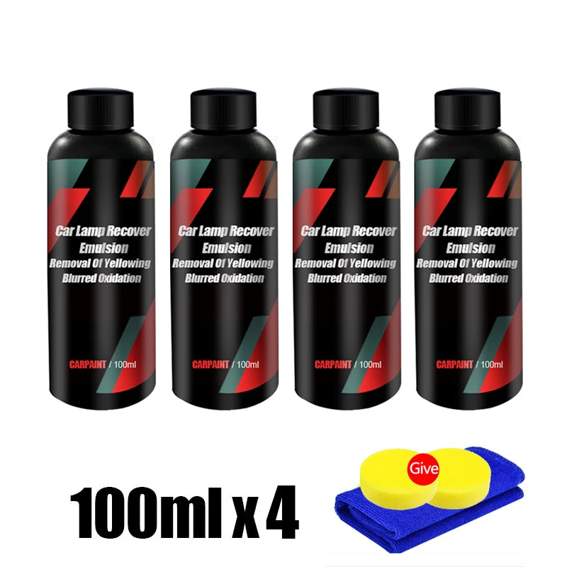 Car Headlight Restoration Kit Car Accessories Headlight Repair Polish Kit Headlamp Anti-Scratch Detailing Cleaning Maintenance