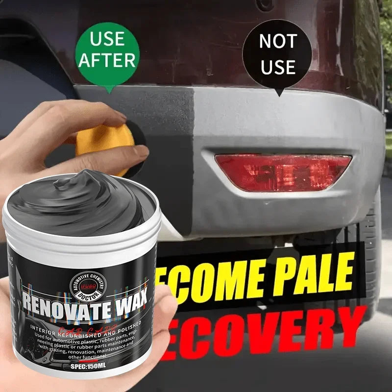 NEW Car Bumper Repair Paste - Restores Artificial Leather with Plastic, Enhances Black Effect, Car Polishing with Refurb Coating