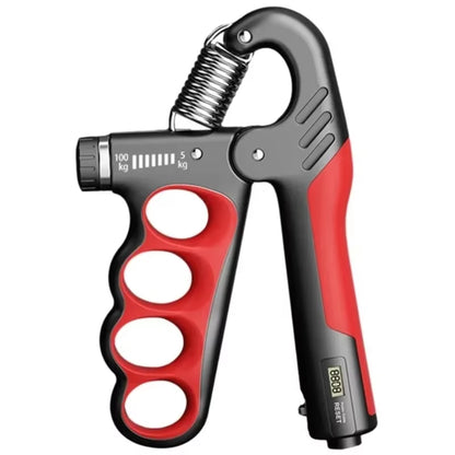 5-100Kg Adjustable Hand Grip Strength Strengthener Trainer Full Set with Counter Wrist Forearm and Hand Exerciser for Muscle